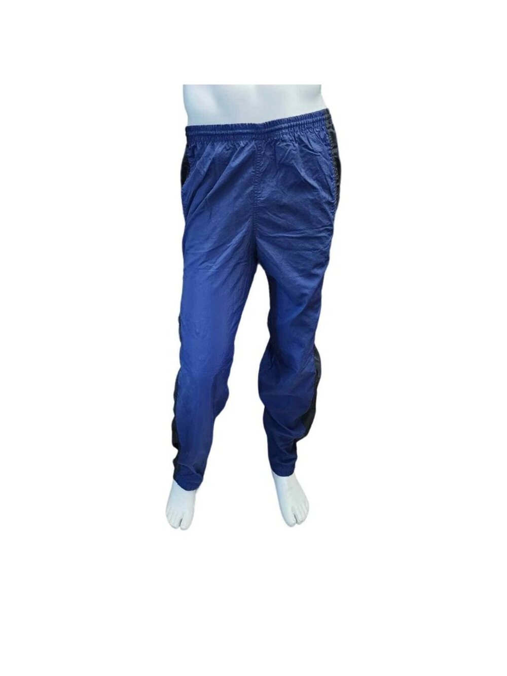 Men's Nike Lined Track Windbreaker Pants Blue Size L Vintage